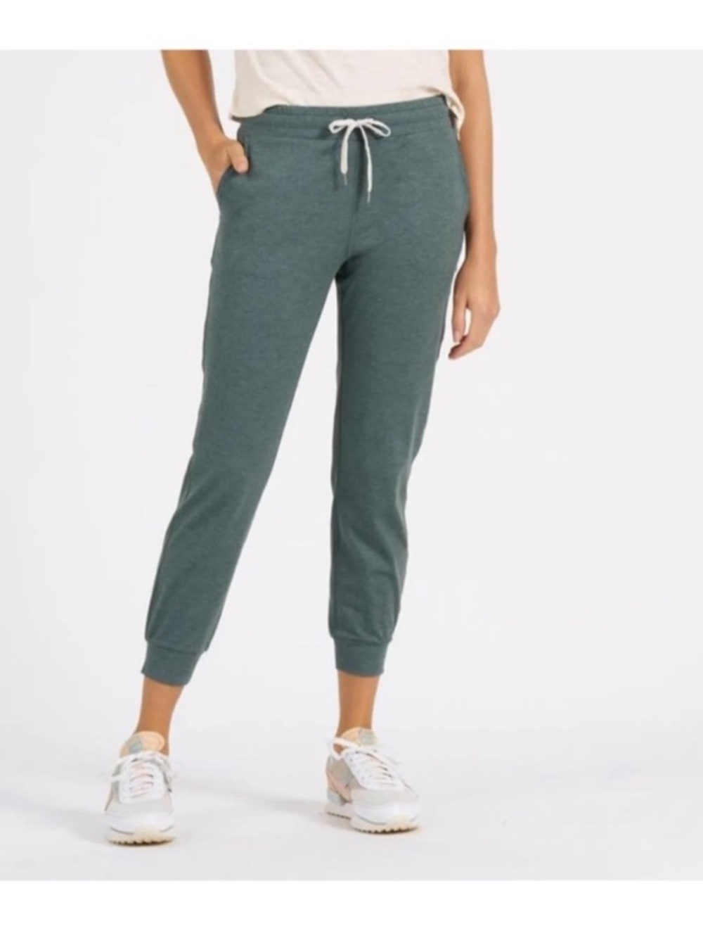 VUORI performance jogger heather green  gym workout athleisure size S - Picture 2 of 9